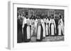 Monks of the Greek Church Carrying Volumes of the Liturgy, Greece, 1922-null-Framed Giclee Print