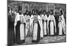 Monks of the Greek Church Carrying Volumes of the Liturgy, Greece, 1922-null-Mounted Giclee Print