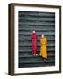 Monks on Steps, Angkor Wat, Siem Reap, Cambodia, Indochina, Asia-Gavin Hellier-Framed Photographic Print