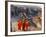 Monks Overlook Angkor Wat, Cambodia-Tom Haseltine-Framed Photographic Print