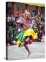 Monks Performing Traditional Masked Dance at the Wangdue Phodrang Tsechu, Wangdue Phodrang Dzong, W-Lee Frost-Stretched Canvas