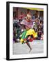 Monks Performing Traditional Masked Dance at the Wangdue Phodrang Tsechu, Wangdue Phodrang Dzong, W-Lee Frost-Framed Photographic Print