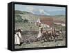 Monks Plowing the Land with Oxen, Germany (1872)-Prisma Archivo-Framed Stretched Canvas