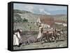 Monks Plowing the Land with Oxen, Germany (1872)-Prisma Archivo-Framed Stretched Canvas