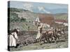 Monks Plowing the Land with Oxen, Germany (1872)-Prisma Archivo-Stretched Canvas