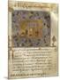 Monks Praying in Church, Miniature from Byzantine Manuscript, Greek Code 418 Folio 269-null-Mounted Premium Giclee Print