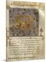 Monks Praying in Church, Miniature from Byzantine Manuscript, Greek Code 418 Folio 269-null-Mounted Giclee Print