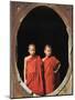 Monks, Shwe Yaunghwe Kyaung Monastery, Inle Lake, Shan State, Myanmar-Jane Sweeney-Mounted Photographic Print