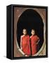 Monks, Shwe Yaunghwe Kyaung Monastery, Inle Lake, Shan State, Myanmar-Jane Sweeney-Framed Stretched Canvas