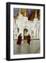 Monks, Shwedagon Paya, Yangon (Rangoon), Myanmar (Burma), Asia-Tuul-Framed Photographic Print