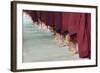 Monks Waiting in Line at Mahagandayon Monastery, Amarapura, Myanmar-Keren Su-Framed Photographic Print