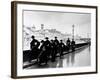 Monks Walking Along the River Arno-Alfred Eisenstaedt-Framed Photographic Print