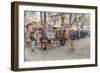Monmartre Artist Working On Place du Tertre IV-Cora Niele-Framed Giclee Print