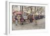 Monmartre Artist Working On Place du Tertre IV-Cora Niele-Framed Giclee Print