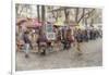 Monmartre Artist Working On Place du Tertre IV-Cora Niele-Framed Giclee Print