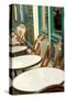 Monmartre Cafe Crop-Sue Schlabach-Stretched Canvas