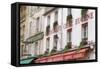 Monmartre Restaurant-Cora Niele-Framed Stretched Canvas