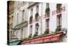 Monmartre Restaurant-Cora Niele-Stretched Canvas