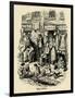 'Monmouth Street, Soho, an illustration by G. Cruikshank for Dickens' Sketches by Boz. ', (1938)-George Cruikshank-Framed Giclee Print