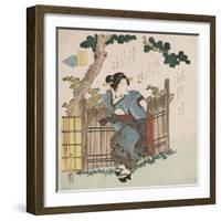 Mono Iwanu Hana 'Silent Flowers'-Yanagawa Shigenobu II-Framed Giclee Print