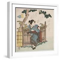 Mono Iwanu Hana 'Silent Flowers'-Yanagawa Shigenobu II-Framed Giclee Print