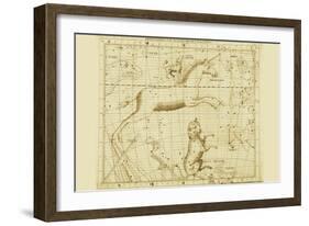 Monoceros Canis Major and Minor Navis Lepus-Sir John Flamsteed-Framed Art Print