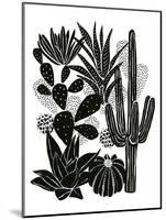 Monochrome Cacti-Myriam Tebbakha-Mounted Art Print