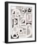 Monochrome Collage-Alisa Galitsyna-Framed Photographic Print