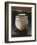 Monochrome Earthenware Pot Decorated with Geometric Patterns-null-Framed Giclee Print