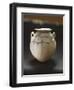 Monochrome Earthenware Pot Decorated with Geometric Patterns-null-Framed Giclee Print