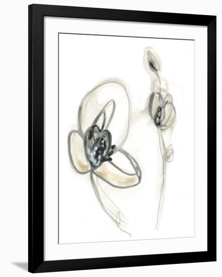 Monochrome Floral Study III-June Vess-Framed Art Print