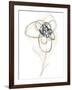 Monochrome Floral Study IV-June Vess-Framed Art Print