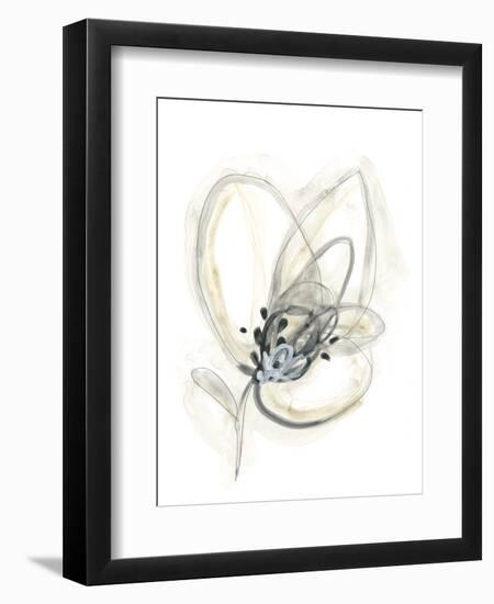 Monochrome Floral Study V-June Vess-Framed Art Print