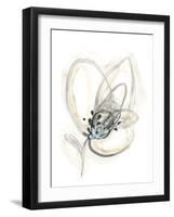 Monochrome Floral Study V-June Vess-Framed Art Print