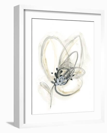 Monochrome Floral Study V-June Vess-Framed Art Print