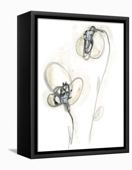 Monochrome Floral Study VIII-June Vess-Framed Stretched Canvas