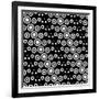 Monochrome Geometric Background-Maksim Krasnov-Framed Art Print