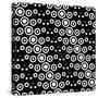 Monochrome Geometric Background-Maksim Krasnov-Stretched Canvas