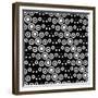 Monochrome Geometric Background-Maksim Krasnov-Framed Premium Giclee Print