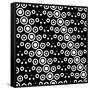 Monochrome Geometric Background-Maksim Krasnov-Framed Stretched Canvas