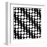 Monochrome Geometric Design-Maksim Krasnov-Framed Art Print