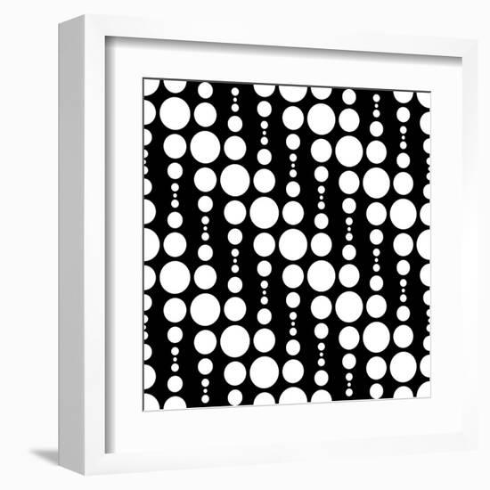 Monochrome Geometric Design-Maksim Krasnov-Framed Art Print