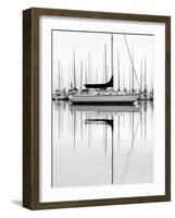 Monochrome Harbor-Nicholas Bell-Framed Photographic Print