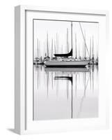 Monochrome Harbor-Nicholas Bell-Framed Photographic Print