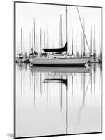 Monochrome Harbor-Nicholas Bell-Mounted Photographic Print