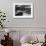 Monochrome Image of an Alpine Mountain Cabin in a Winter Landsca-Sabine Jacobs-Framed Photographic Print displayed on a wall