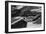 Monochrome Image of an Alpine Mountain Cabin in a Winter Landsca-Sabine Jacobs-Framed Photographic Print