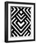 Monochrome Patterns 6-Natasha Marie-Framed Giclee Print