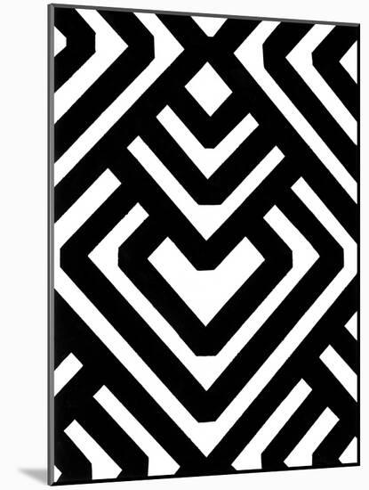 Monochrome Patterns 6-Natasha Marie-Mounted Giclee Print