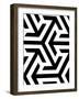 Monochrome Patterns 8-Natasha Marie-Framed Giclee Print